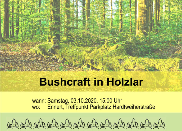 Bushcraft – Waldevent für Kinder – ausgebucht